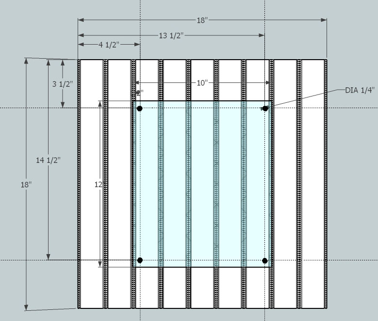simple beadboard frame dim