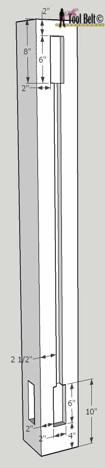 barnwood bed tall post dado