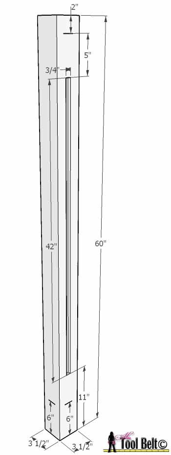 chevron bed tall post