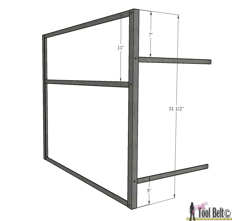 Build a stylish DIY multi-functional table. Free plans for a rolling industrial counter table, rolling island with lots of open storage.