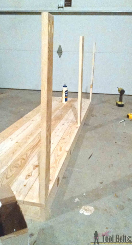 Build a console table with awesome scroll legs, definitely a statement piece! Free woodworking plans.