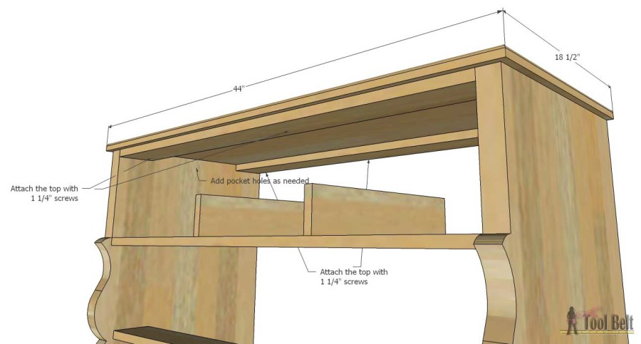 The perfect dresser for my little princess. Free plans to build a roomy Empire dresser with 7 drawers. 