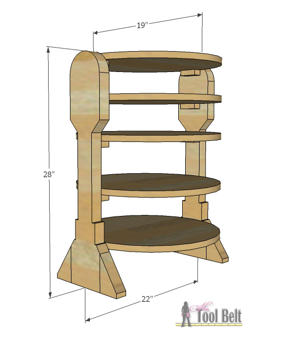 R2D2 side table overall dimensions copy