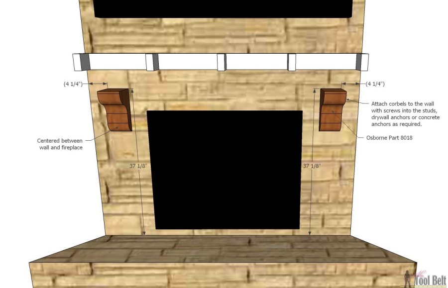 Create that room focal point that you've been dreaming about. DIY fireplace mantel shelf for about $210 in knotty alder!