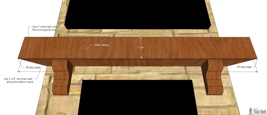 Create that room focal point that you've been dreaming about. DIY fireplace mantel shelf for about $210 in knotty alder!