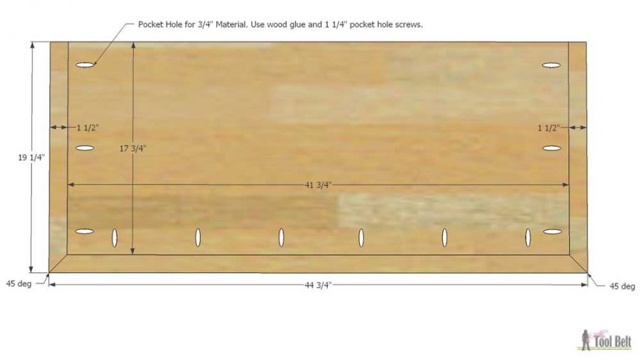 Free plans to build a DIY 5 drawer dresser/changing table with bead board detail.
