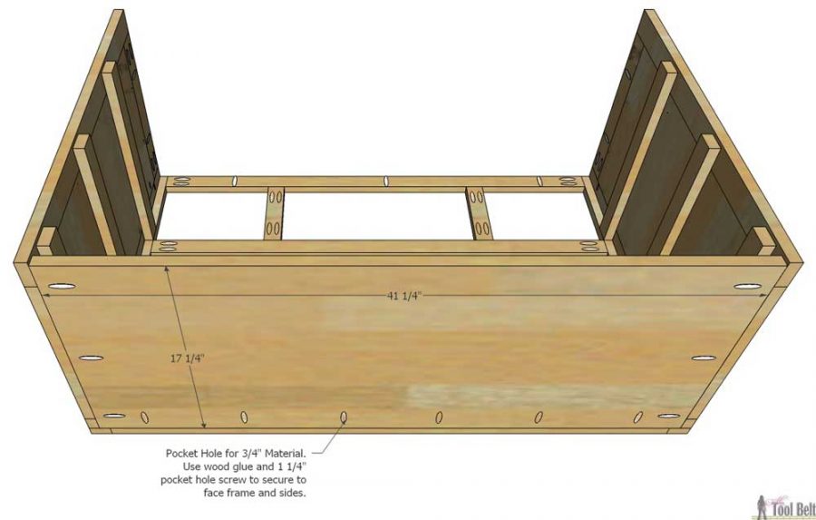 Free plans to build a DIY 5 drawer dresser/changing table with bead board detail.
