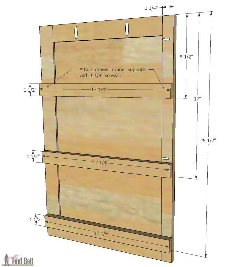 Free plans to build a DIY 5 drawer dresser/changing table with bead board detail.
