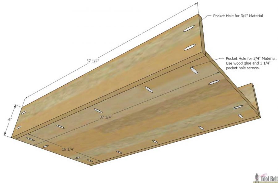 Free plans to build a DIY 5 drawer dresser/changing table with bead board detail.