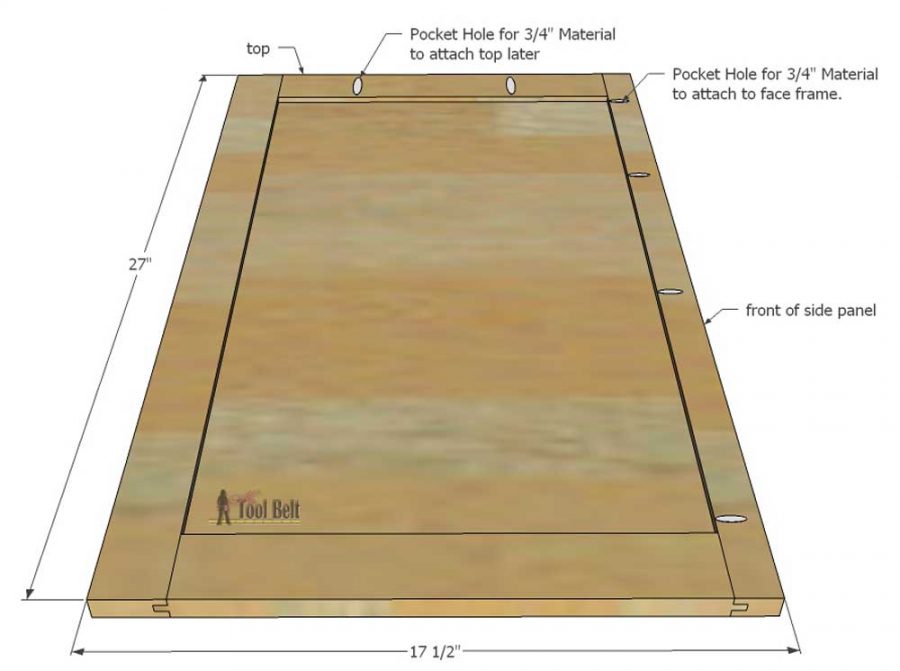 Free plans to build a DIY 5 drawer dresser/changing table with bead board detail.