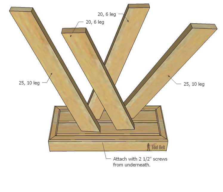 Build a rustic console table from simple 2x4 lumber. Free plans and building tutorial.