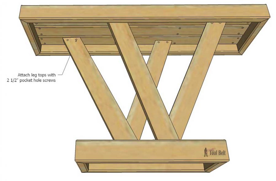 Build a rustic console table from simple 2x4 lumber. Free plans and building tutorial.