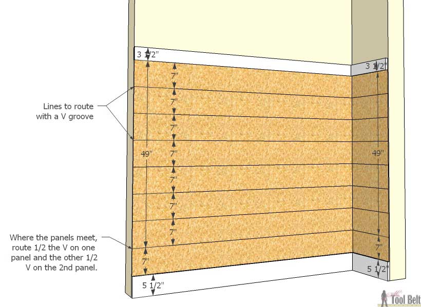 Love the look of a shiplap wall but don't want the gaps between the planks. Problem solved, route grooves in a plywood sheet for the shiplap 'planked' wall look! Set by step guide and tips.