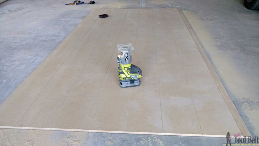Love the look of a shiplap wall but don't want the gaps between the planks. Problem solved, route grooves in a plywood sheet for the shiplap 'planked' wall look! Set by step guide and tips.