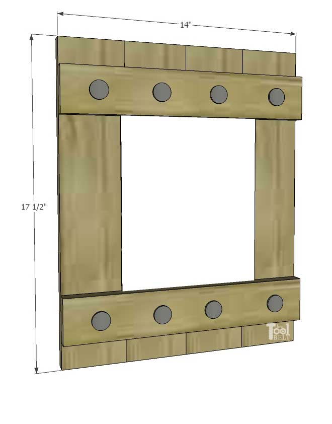 Change out your photo prints super easy with a sliding farmhouse style frame. Make these cute frames out of wood with free plans