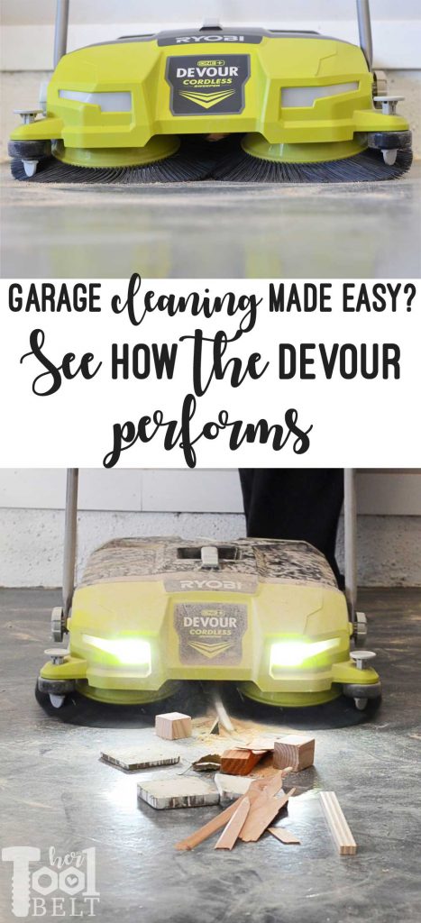 Looking for an effortless way to clean up your garage or shop? Check out this Ryobi Devour tool review. How much can it devour?