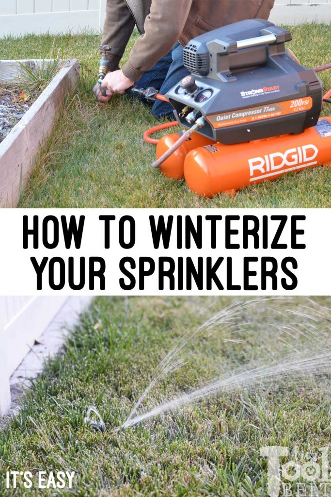3 Easy steps to winterizing your sprinklers for the winter.