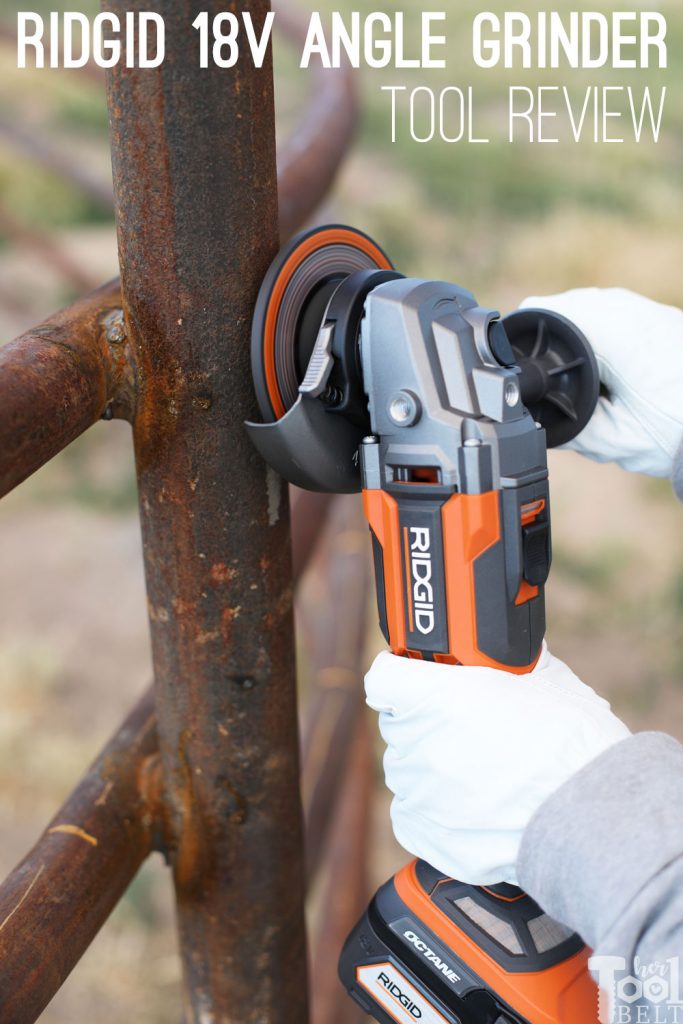 Tool Review of the 18 volt octane battery powered Ridgid angle grinder.