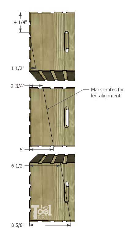 Free plans to build an easy leaning crate ladder bookshelf and desk system for kids. The crates are great to organize and store books and toys. Free plans on hertoolbelt.com